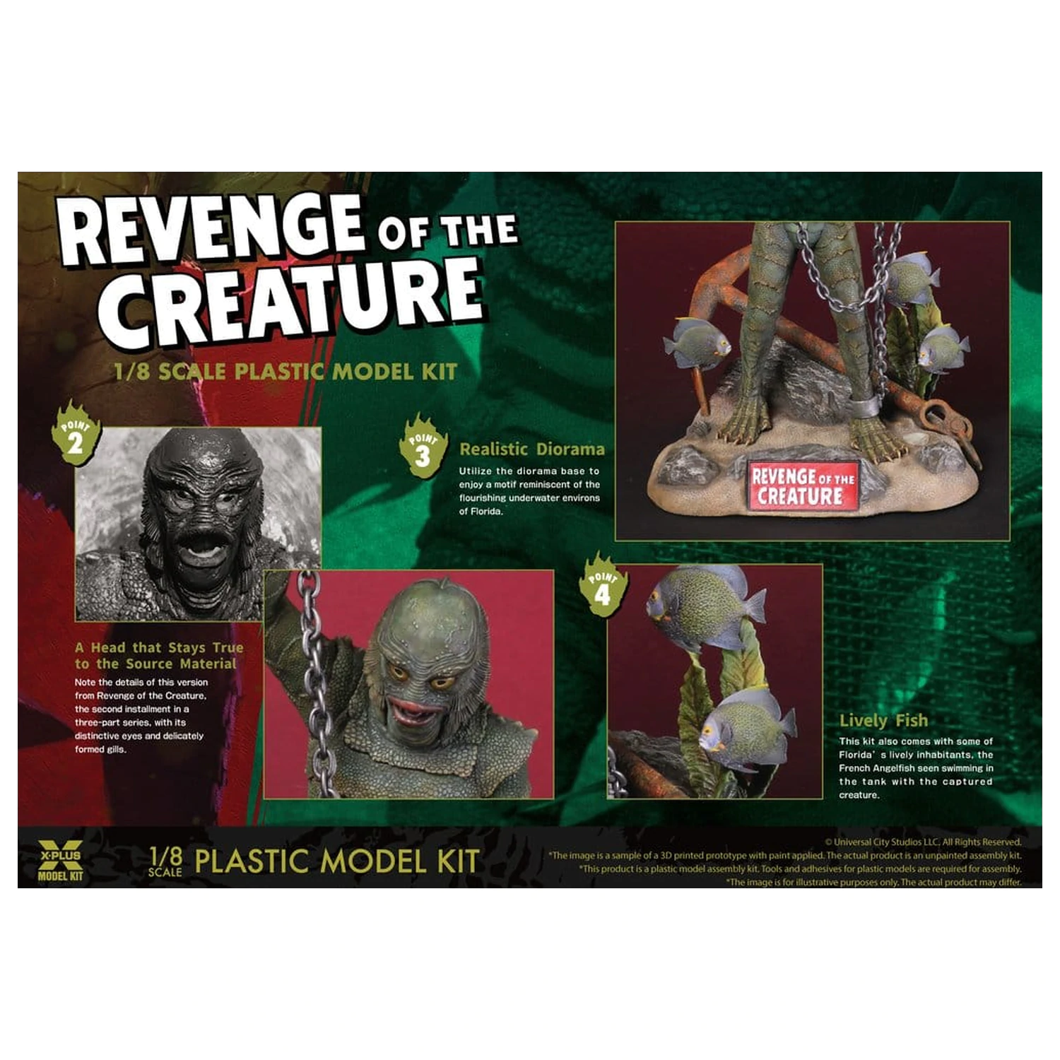 Revenge of the Creature Műanyag modell készlet 1/8 Revenge of the Creature 28 cm (Reproduction) termékfotó
