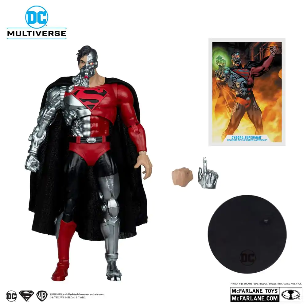 Revenge of the Green Lanterns DC Multiverse Cyborg Superman (Gold Label) akciófigura 18 cm termékfotó