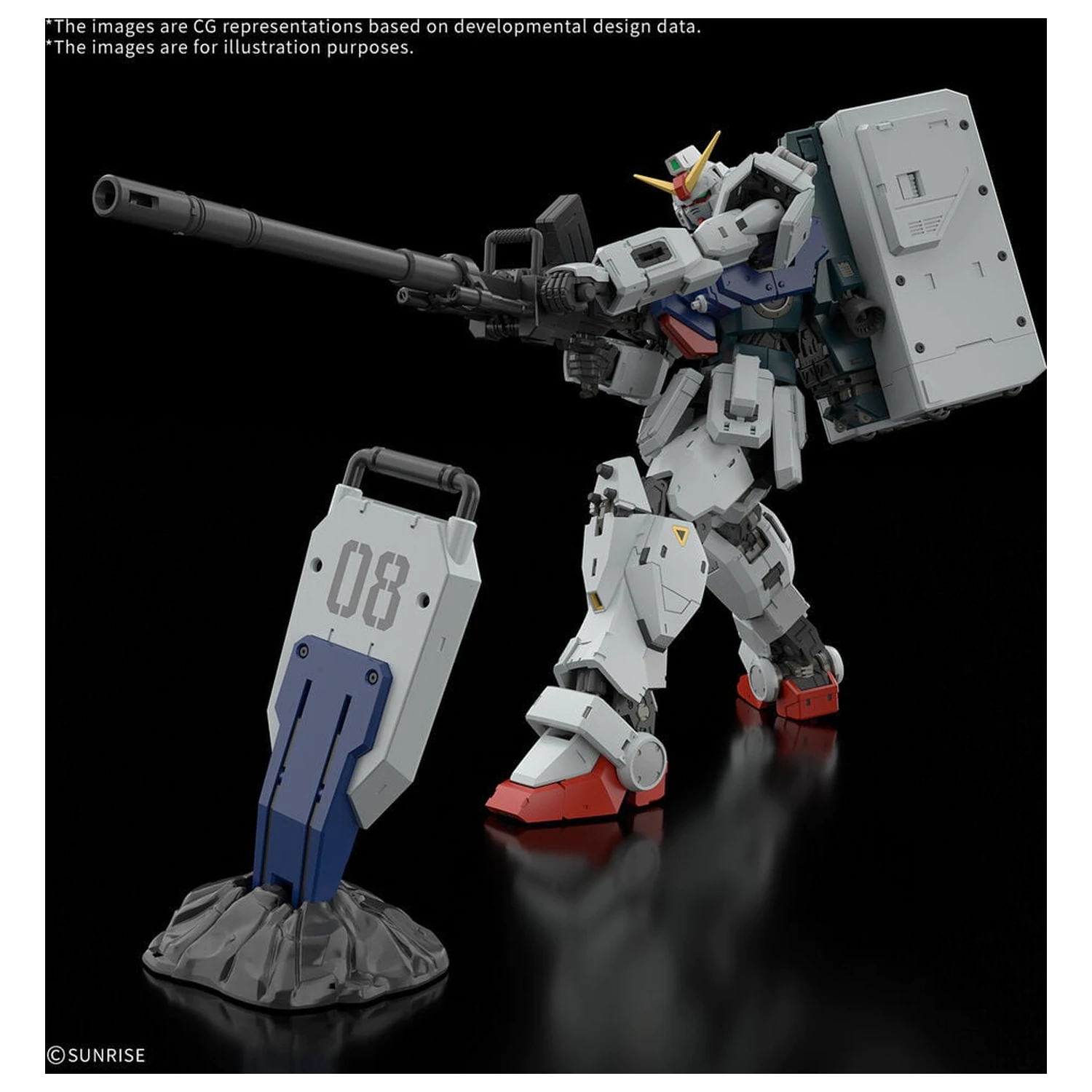 RG 1/144 Gundam Ground Type Mobile Suit Gundam The 08th MS Team modell készlet termékfotó