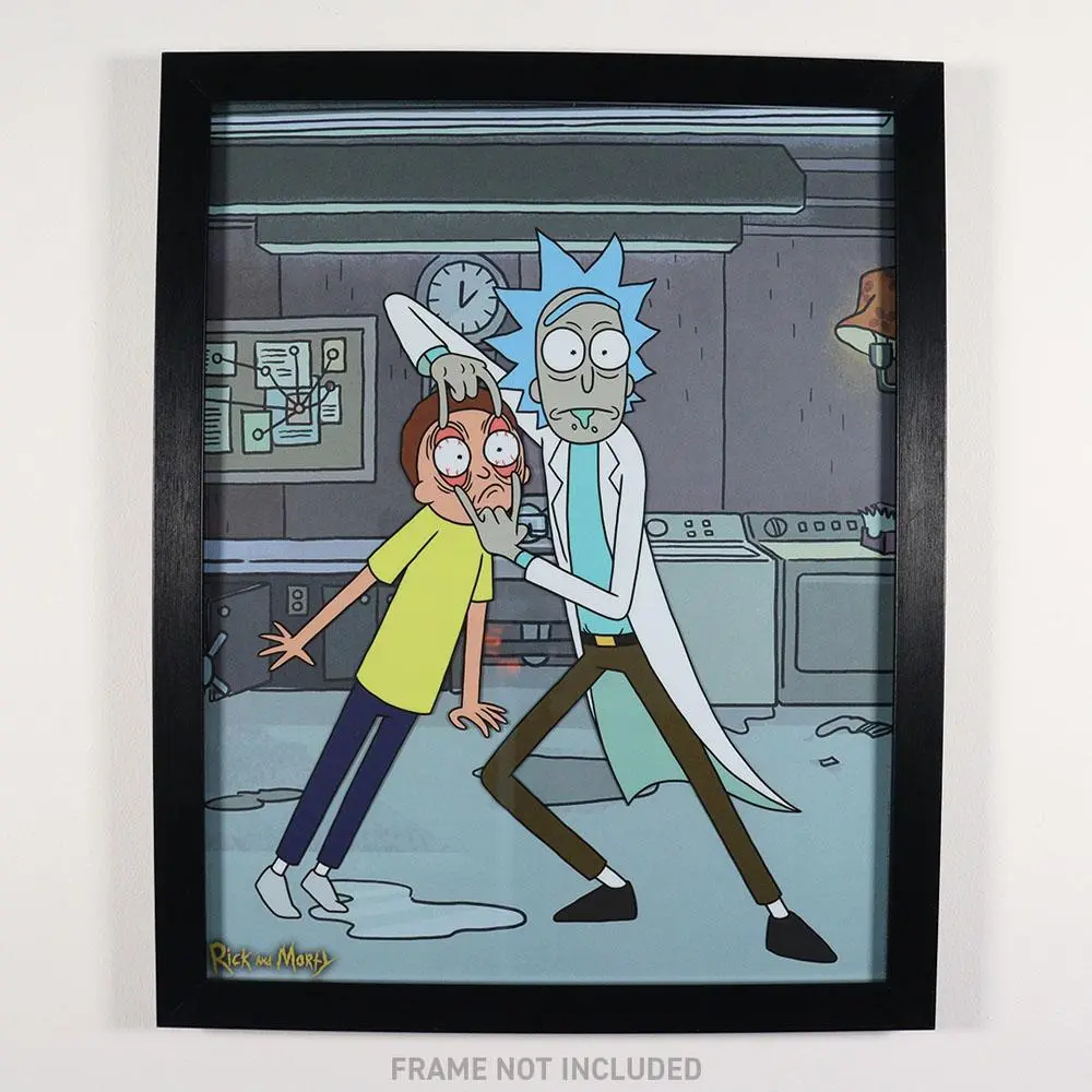 Rick &amp; Morty Art Print Limitált kiadás Fan-Cel 36 x 28 cm termékfotó