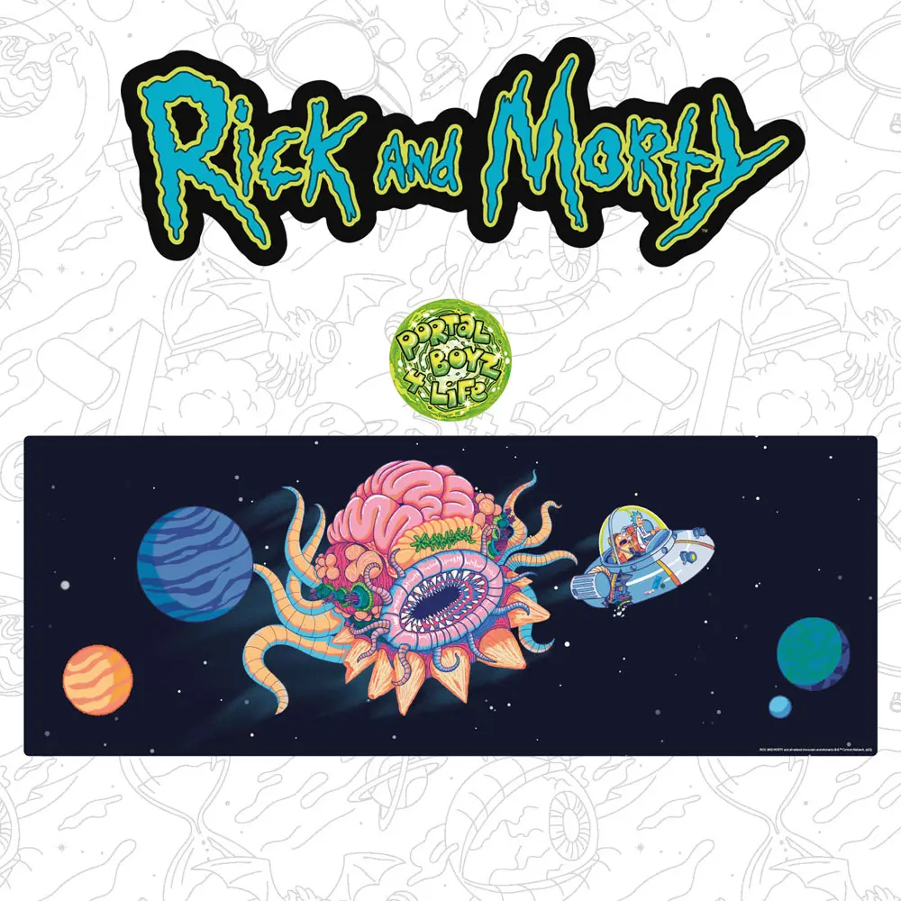 Rick &amp; Morty Cosmos íróasztali alátét és poháralátét csomag termékfotó