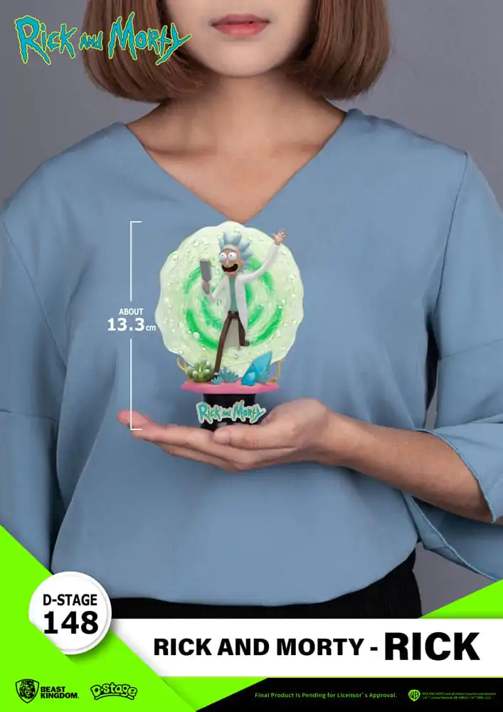 Rick &amp; Morty D-Stage Rick PVC Dioráma szobor figura 14 cm termékfotó