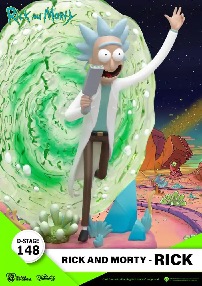 Rick &amp; Morty D-Stage Rick PVC Dioráma szobor figura 14 cm termékfotó