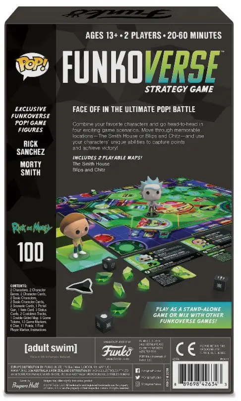 Rick &amp; Morty Funkoverse 2 Character Expandalone Angol nyelvű társasjáték termékfotó