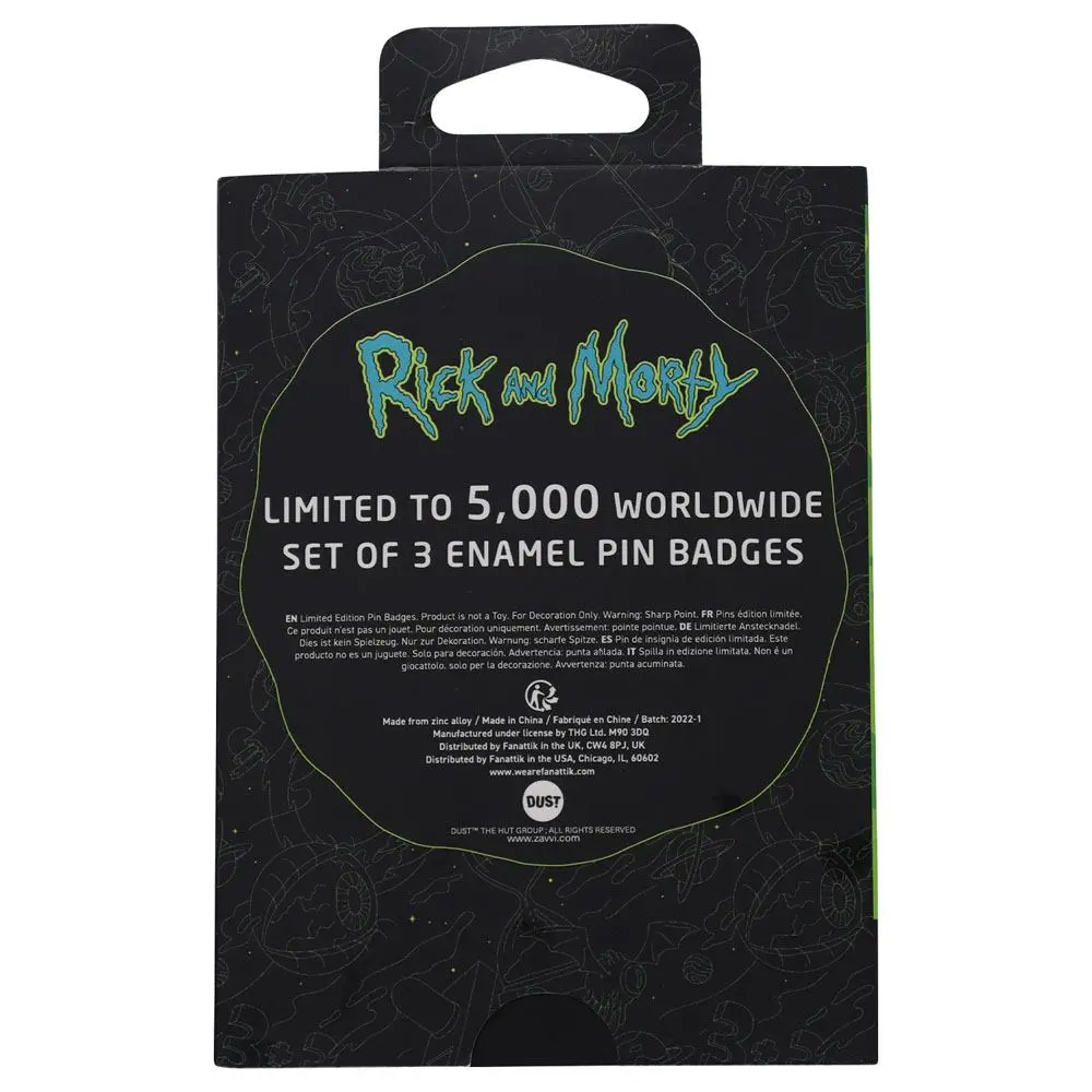 Rick &amp; Morty kitűző csomag Limitált kiadás termékfotó