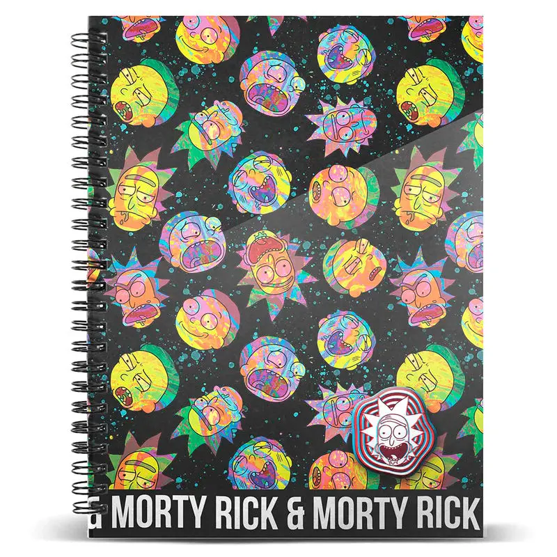 Rick and Morty A4 jegyzetfüzet termékfotó