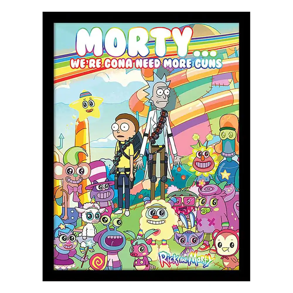Rick and Morty Collector Print Cuteness Overload keretezett poszter termékfotó