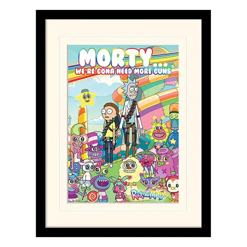 Rick and Morty Collector Print Framed Poster Cuteness Overload (white background) keretezett poszter termékfotó