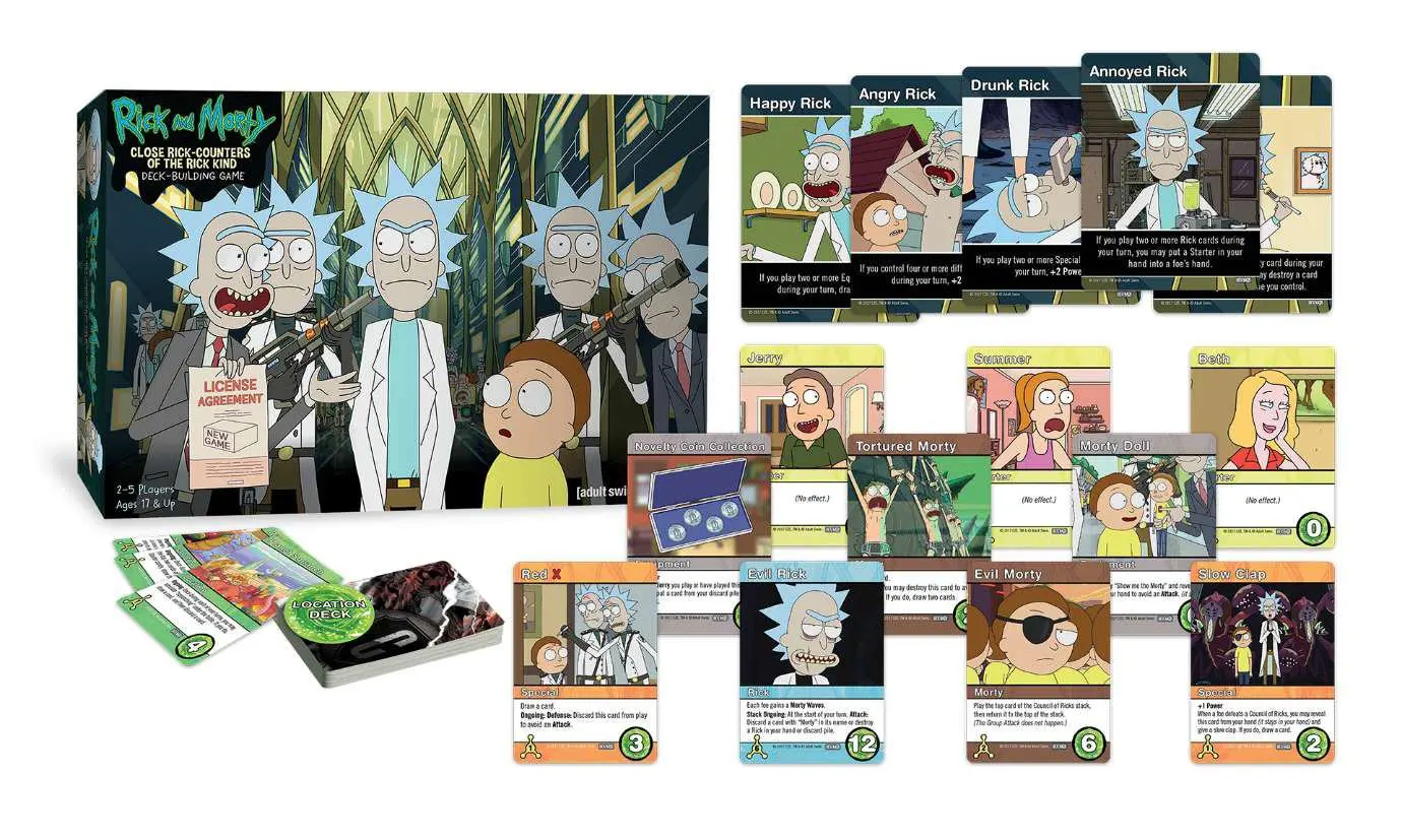 Rick and Morty Deck-Building Game Close Rick-Counters of the Rick Kind Angol nyelvű társasjáték termékfotó