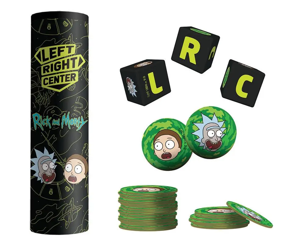 Rick and Morty Dice Game Left Right Center Angol nyelvű termékfotó