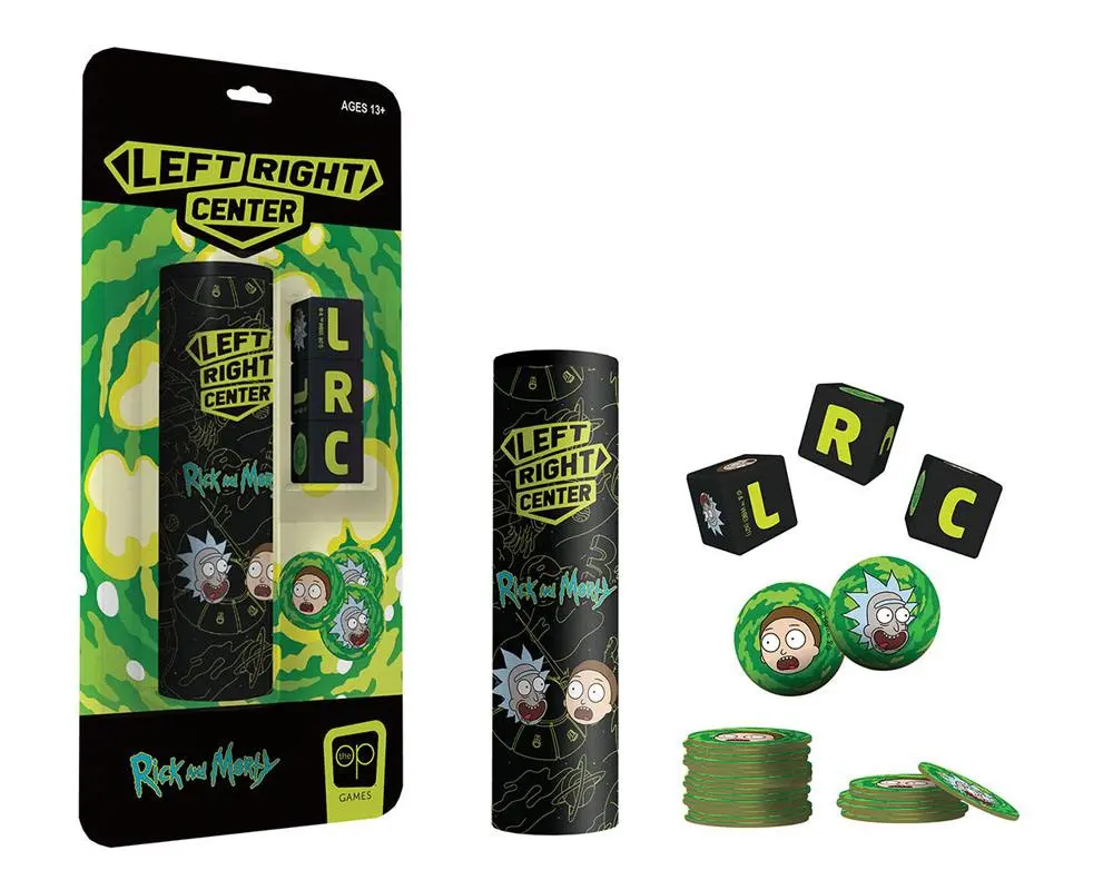 Rick and Morty Dice Game Left Right Center Angol nyelvű termékfotó