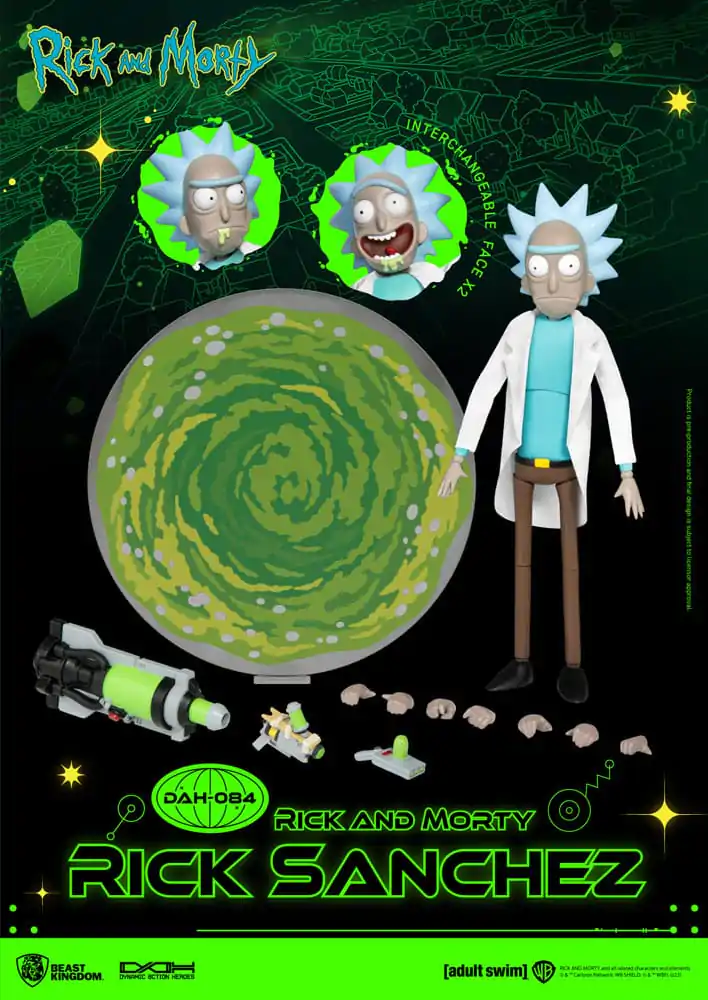 Rick and Morty Dynamic 8ction Heroes Action Figure 1/9 Rick Sanchez 23 cm termékfotó