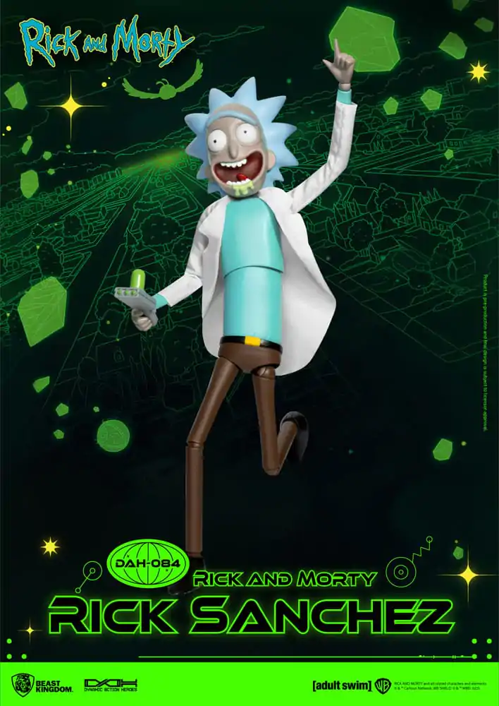 Rick and Morty Dynamic 8ction Heroes Action Figure 1/9 Rick Sanchez 23 cm termékfotó