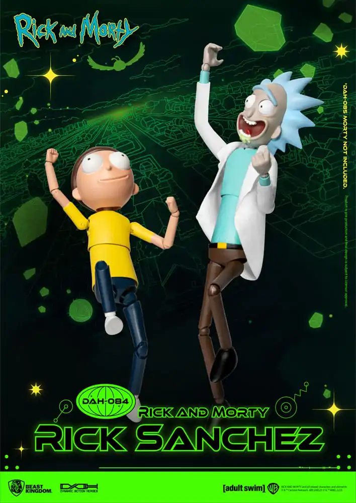 Rick and Morty Dynamic 8ction Heroes Action Figure 1/9 Rick Sanchez 23 cm termékfotó