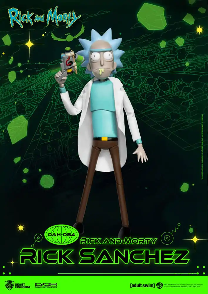 Rick and Morty Dynamic 8ction Heroes Action Figure 1/9 Rick Sanchez 23 cm termékfotó