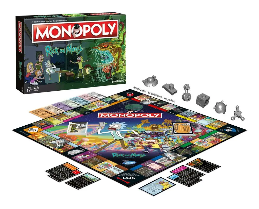 Rick and Morty Monopoly Német nyelvű társasjáték termékfotó