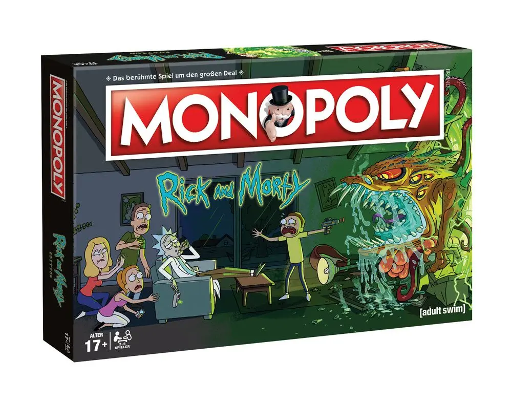 Rick and Morty Monopoly Német nyelvű társasjáték termékfotó