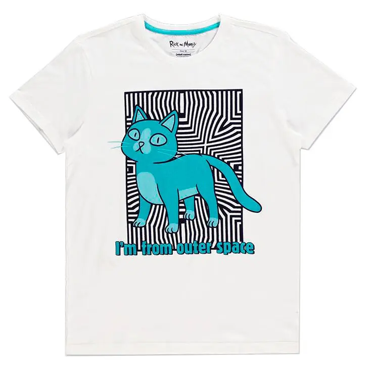 Rick and Morty Outer Space Cat póló termékfotó