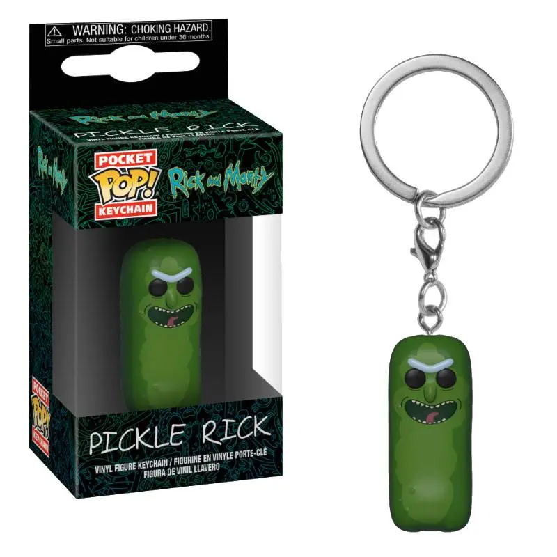 Rick and Morty Funko Pocket POP! Vinyl kulcstartó Pickle Rick 4 cm termékfotó