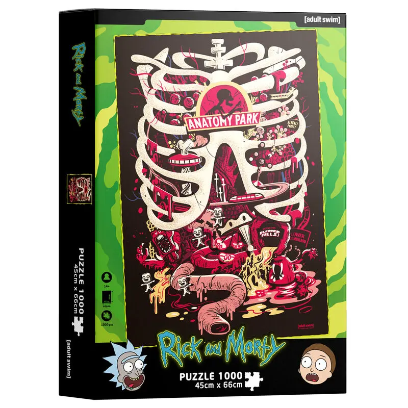 Rick és Morty Anatomy Park puzzle 1000db-os termékfotó
