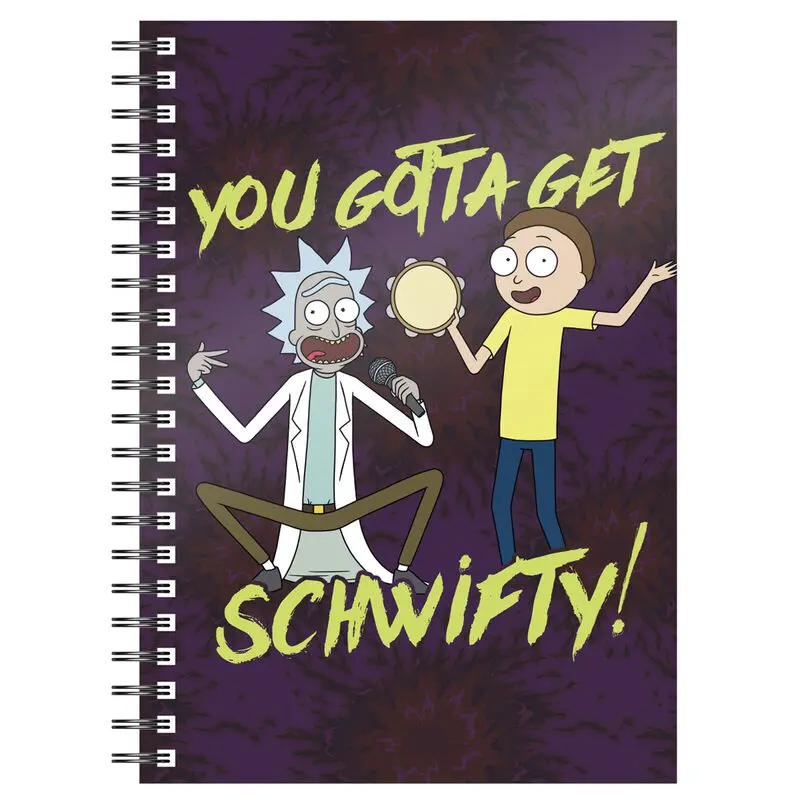 Rick és Morty Get Schwifty A5 jegyzetfüzet termékfotó