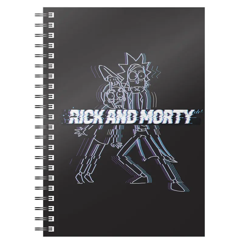 Rick és Morty Glitch A5 jegyzetfüzet termékfotó