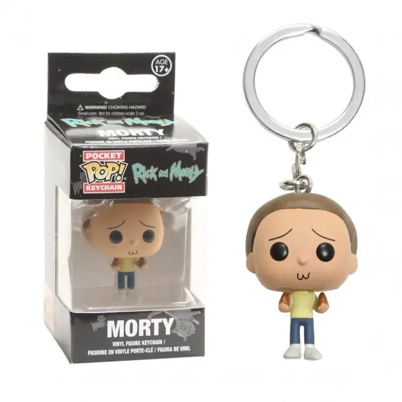 Rick és Morty kulcstartó Morty figurával termékfotó