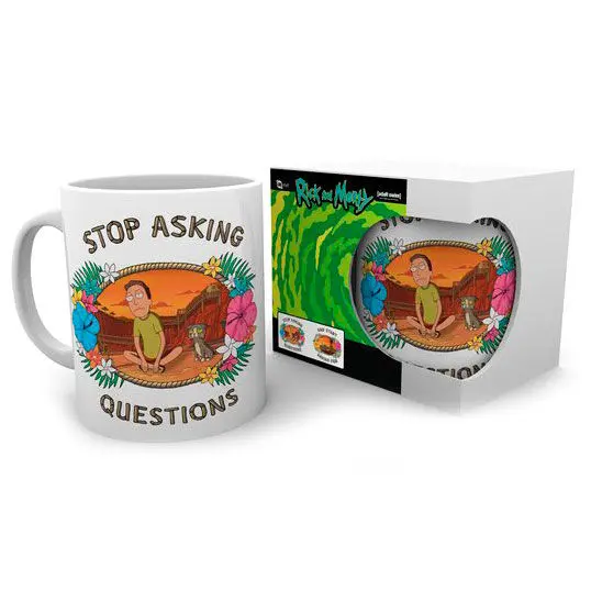 Rick és Morty Questions bögre termékfotó