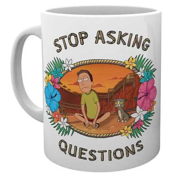 Rick és Morty Questions bögre termékfotó