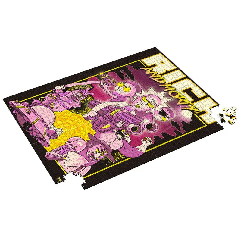 Rick és Morty Retro poszter puzzle 1000db-os termékfotó