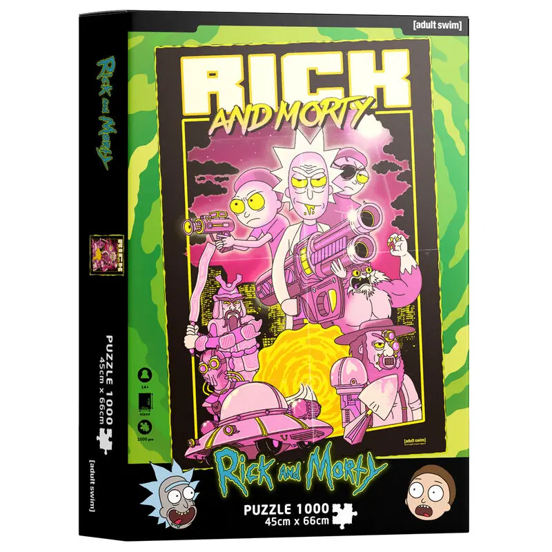 Rick és Morty Retro poszter puzzle 1000db-os termékfotó