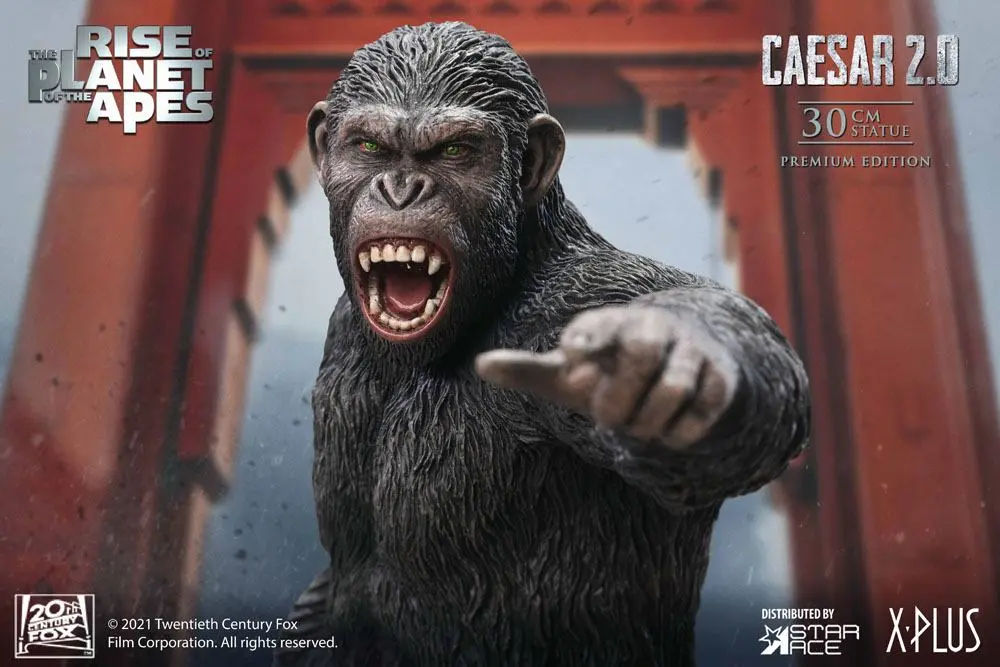 Rise of the Planet of the Apes Caesar 2.0 Deluxe Version szobor figura 30 cm termékfotó