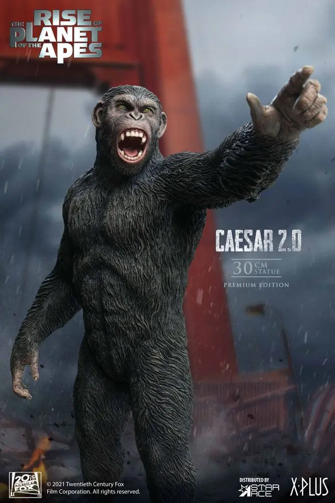 Rise of the Planet of the Apes Caesar 2.0 Deluxe Version szobor figura 30 cm termékfotó