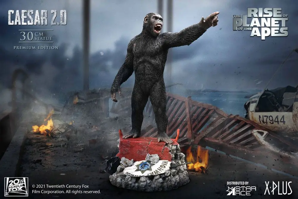 Rise of the Planet of the Apes Caesar 2.0 Deluxe Version szobor figura 30 cm termékfotó