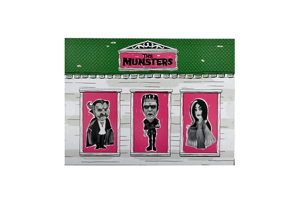Rob Zombie's Munsters 12 cm Retro Big Head 3 db-os akciófigura csomag termékfotó