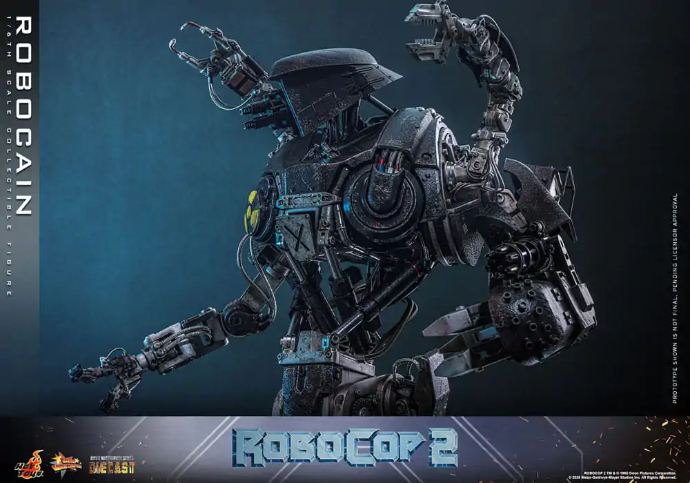 RoboCop 2 Movie Masterpiece Diecast 1/6 RoboCain akciófigura 40 cm termékfotó