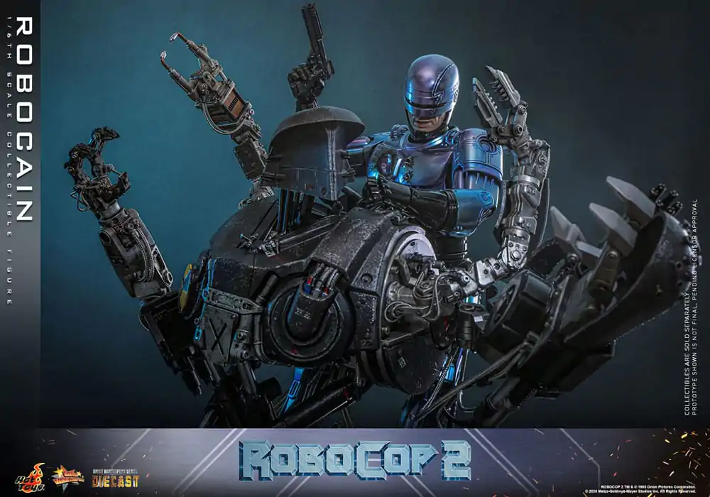 RoboCop 2 Movie Masterpiece Diecast 1/6 RoboCain akciófigura 40 cm termékfotó