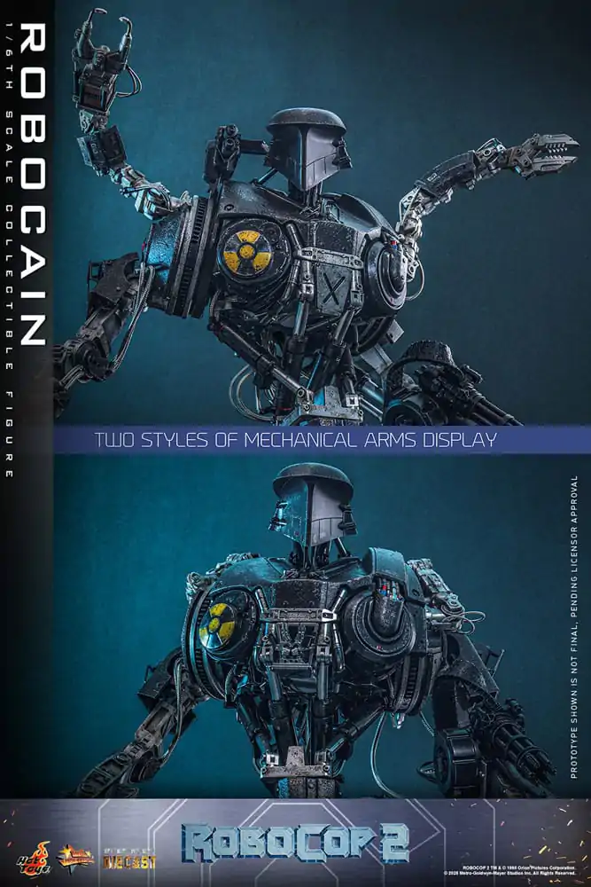 RoboCop 2 Movie Masterpiece Diecast 1/6 RoboCain akciófigura 40 cm termékfotó
