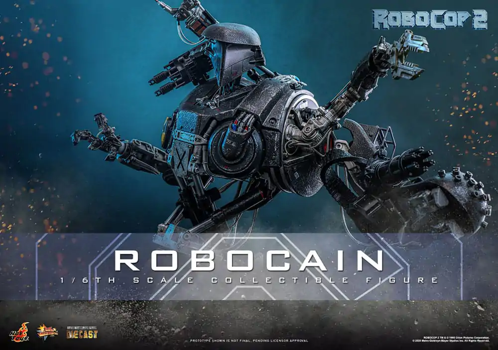 RoboCop 2 Movie Masterpiece Diecast 1/6 RoboCain akciófigura 40 cm termékfotó