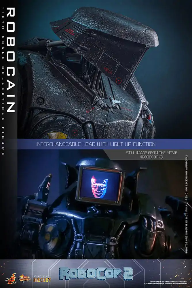 RoboCop 2 Movie Masterpiece Diecast 1/6 RoboCain akciófigura 40 cm termékfotó
