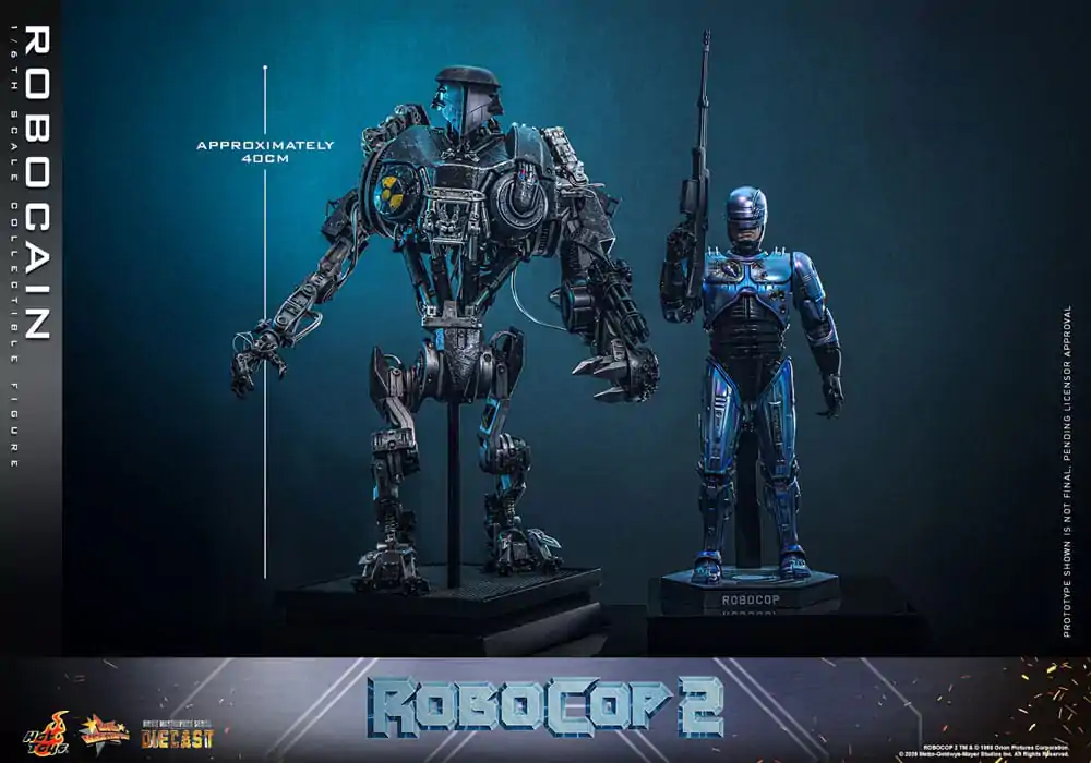 RoboCop 2 Movie Masterpiece Diecast 1/6 RoboCain akciófigura 40 cm termékfotó