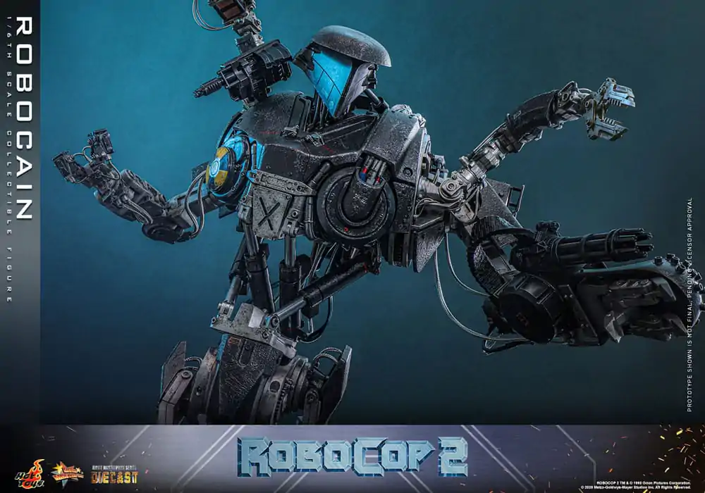 RoboCop 2 Movie Masterpiece Diecast 1/6 RoboCain akciófigura 40 cm termékfotó