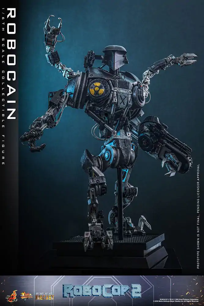 RoboCop 2 Movie Masterpiece Diecast 1/6 RoboCain akciófigura 40 cm termékfotó