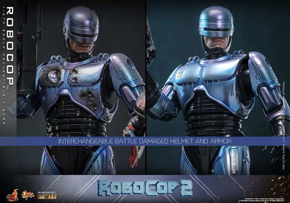 RoboCop 2 Movie Masterpiece Diecast 1/6 RoboCop akciófigura 30 cm termékfotó