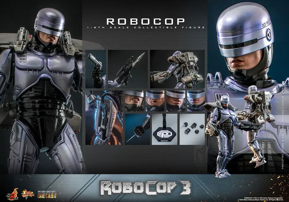 RoboCop 3 Movie Masterpiece 1/6 RoboCop akciófigura 30 cm termékfotó