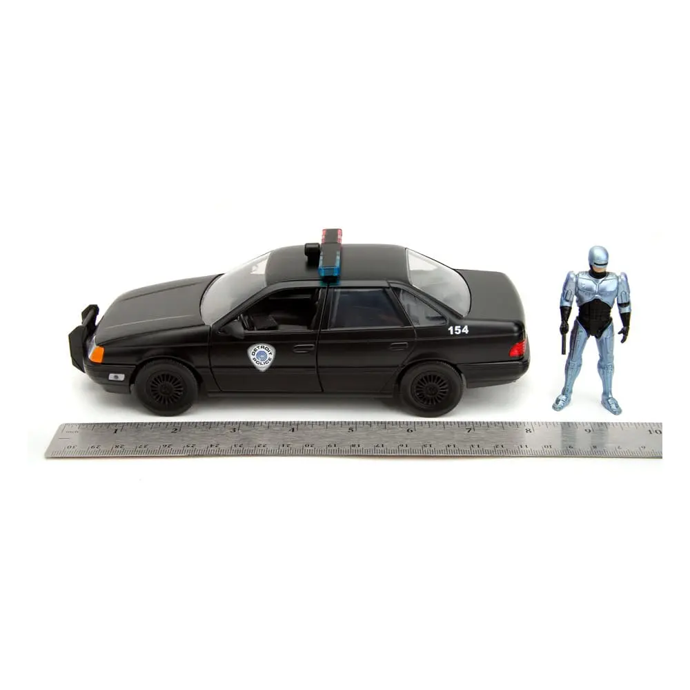Robocop Hollywood Rides Diecast Model 1/24 1986 Ford Taurus és Robocop figura termékfotó