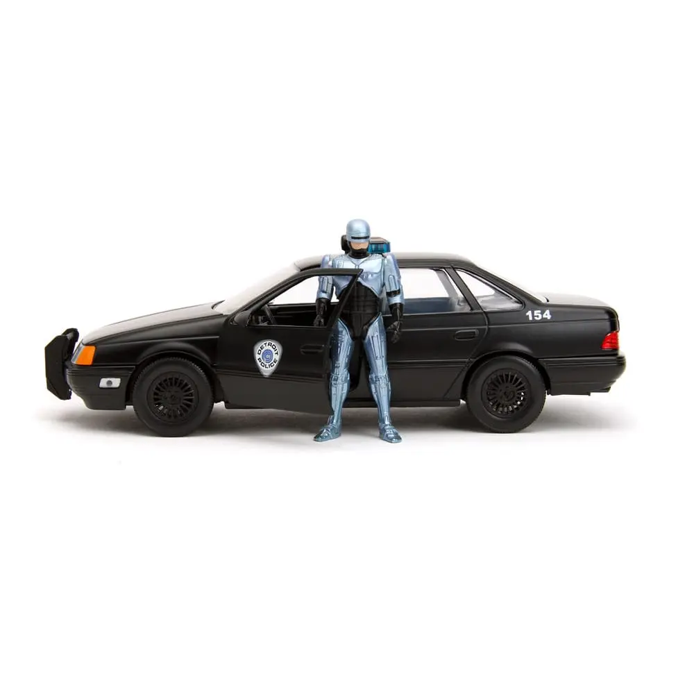 Robocop Hollywood Rides Diecast Model 1/24 1986 Ford Taurus és Robocop figura termékfotó