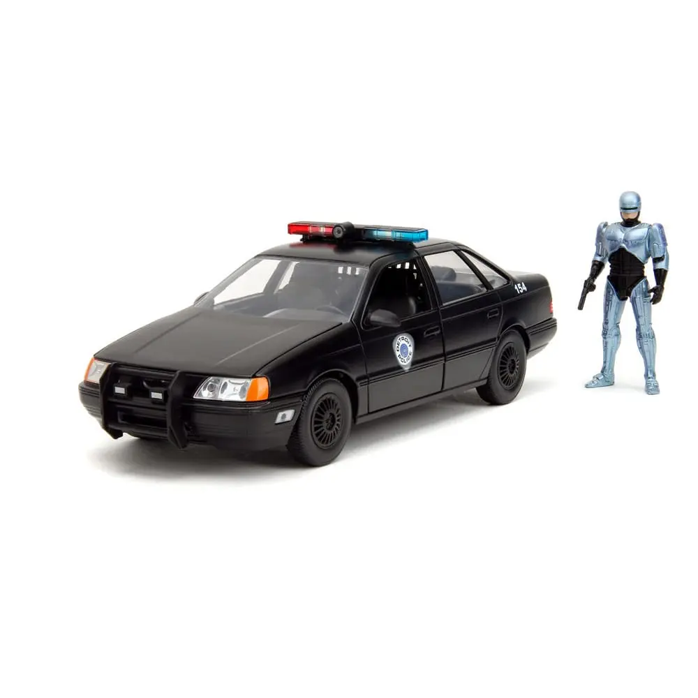 Robocop Hollywood Rides Diecast Model 1/24 1986 Ford Taurus és Robocop figura termékfotó