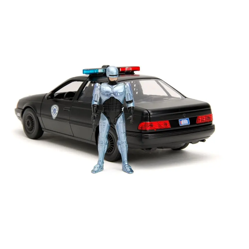 Robocop Hollywood Rides Diecast Model 1/24 1986 Ford Taurus és Robocop figura termékfotó