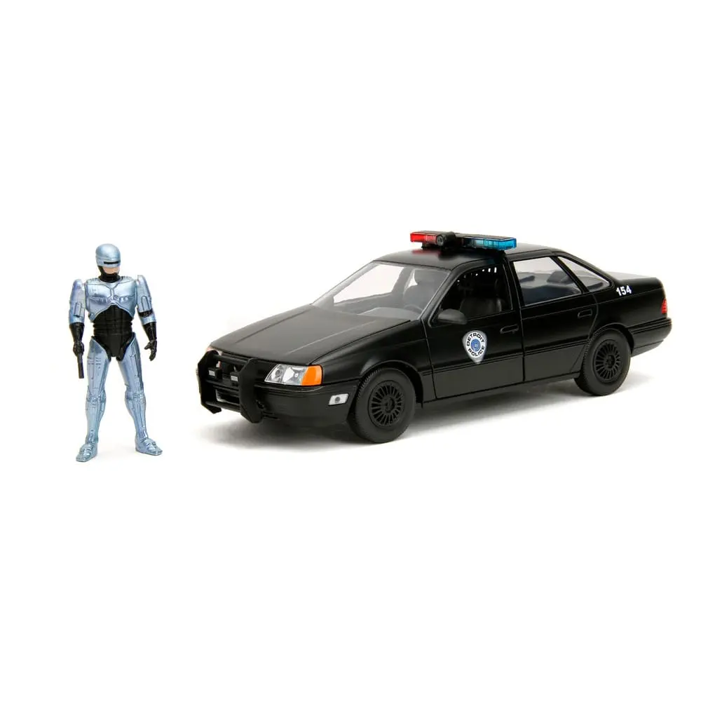 Robocop Hollywood Rides Diecast Model 1/24 1986 Ford Taurus és Robocop figura termékfotó